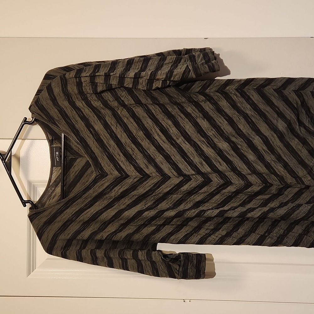 Half Sleeve Striped Top